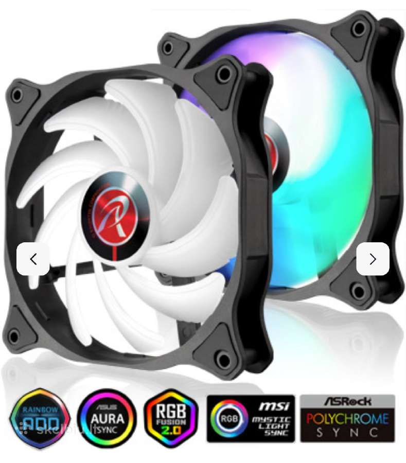 Oro aušintuvas Raijintek Eos12rbw Add2-pack,120mm