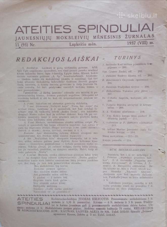Moksleivių žurnalas ,Ateities spinduliai'' - nuotraukos Nr. 2