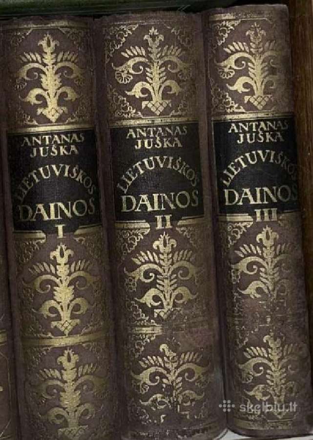 Lietuviškos dainos (3 tomai)antanas Juška