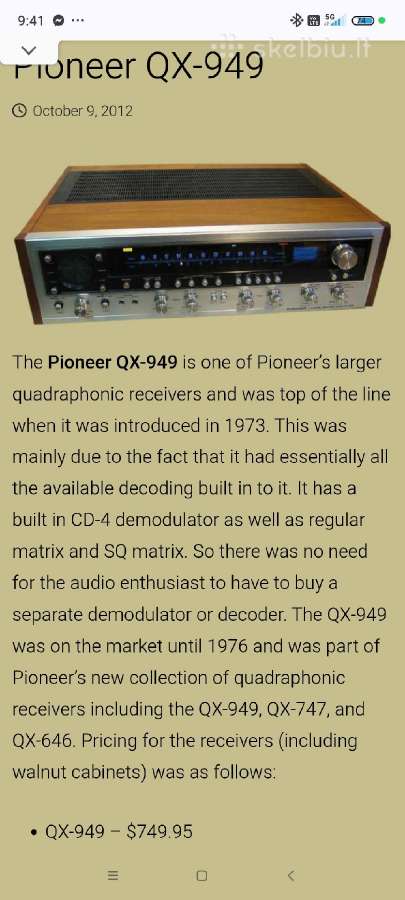 Pioneer Qx-949 - nuotraukos Nr. 5