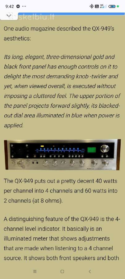 Pioneer Qx-949 - nuotraukos Nr. 6