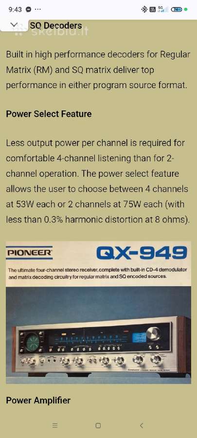 Pioneer Qx-949 - nuotraukos Nr. 11