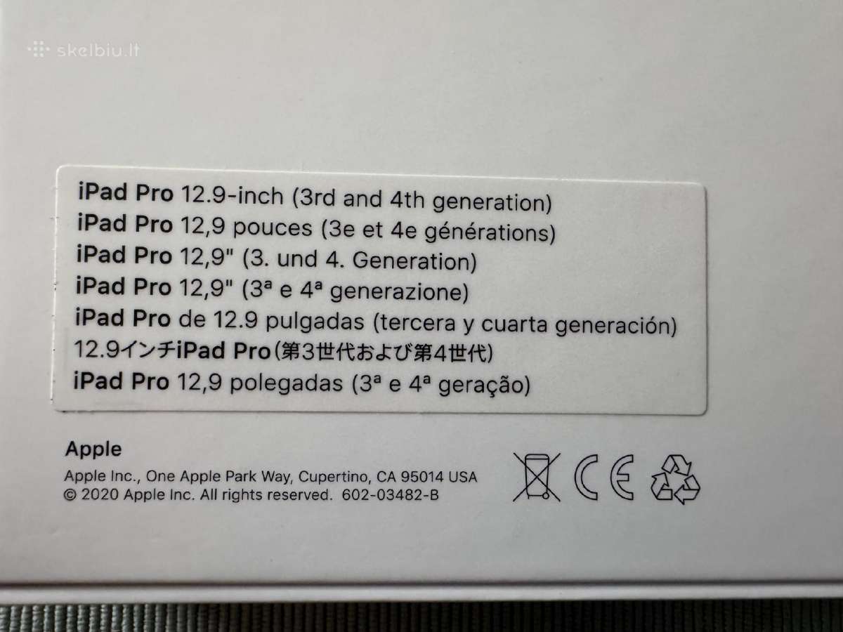 Apple iPad Pro 12.9" Magic Keyboard dėklas - nuotraukos Nr. 8