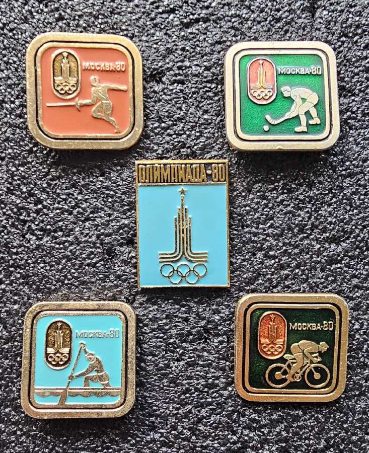 1980m. olimpiados ženkliukai.