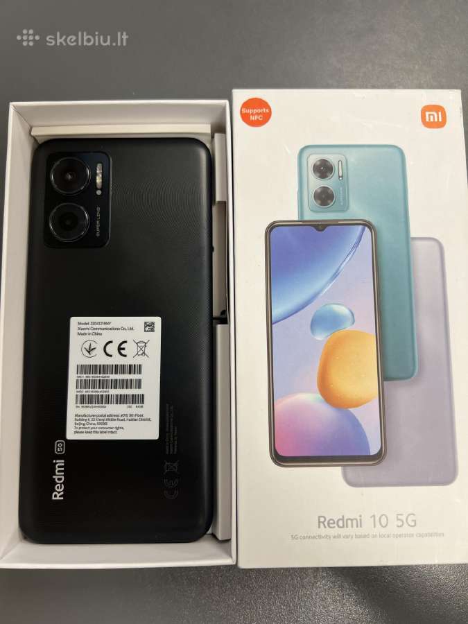 Xiaomi Redmi 10 5G 4gb + 64gb Naujas!