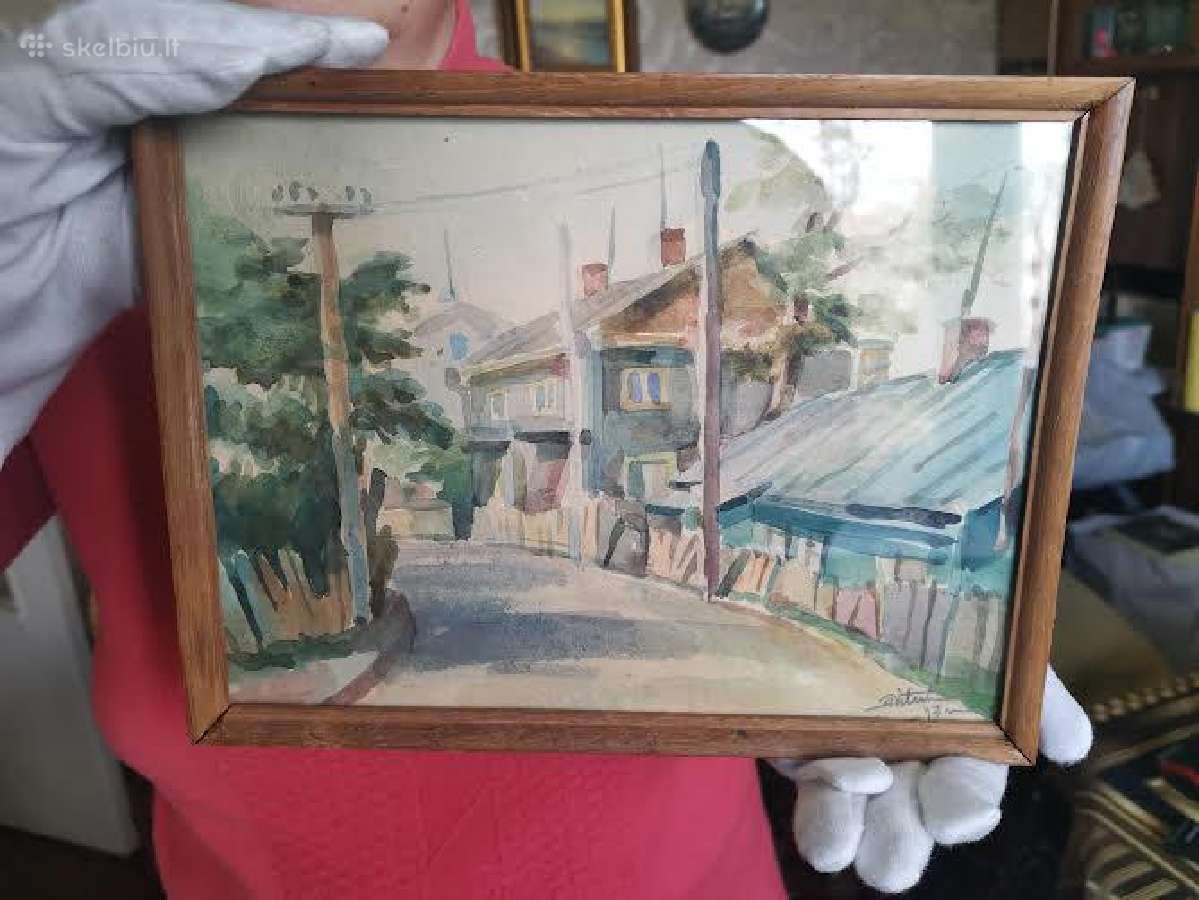A. Vitulskis, Akvarelė 1947 m. - nuotraukos Nr. 2