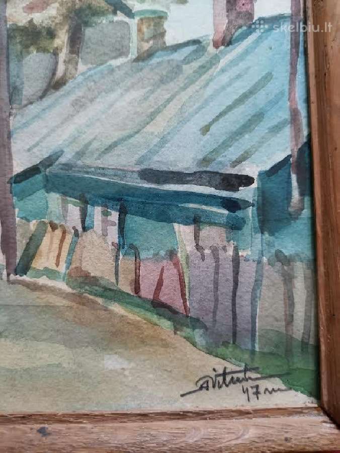 A. Vitulskis, Akvarelė 1947 m. - nuotraukos Nr. 3