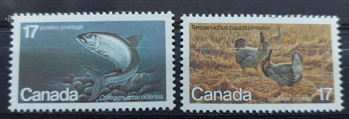 Kanada 1980 fauna, švarūs, Michel 764-765
