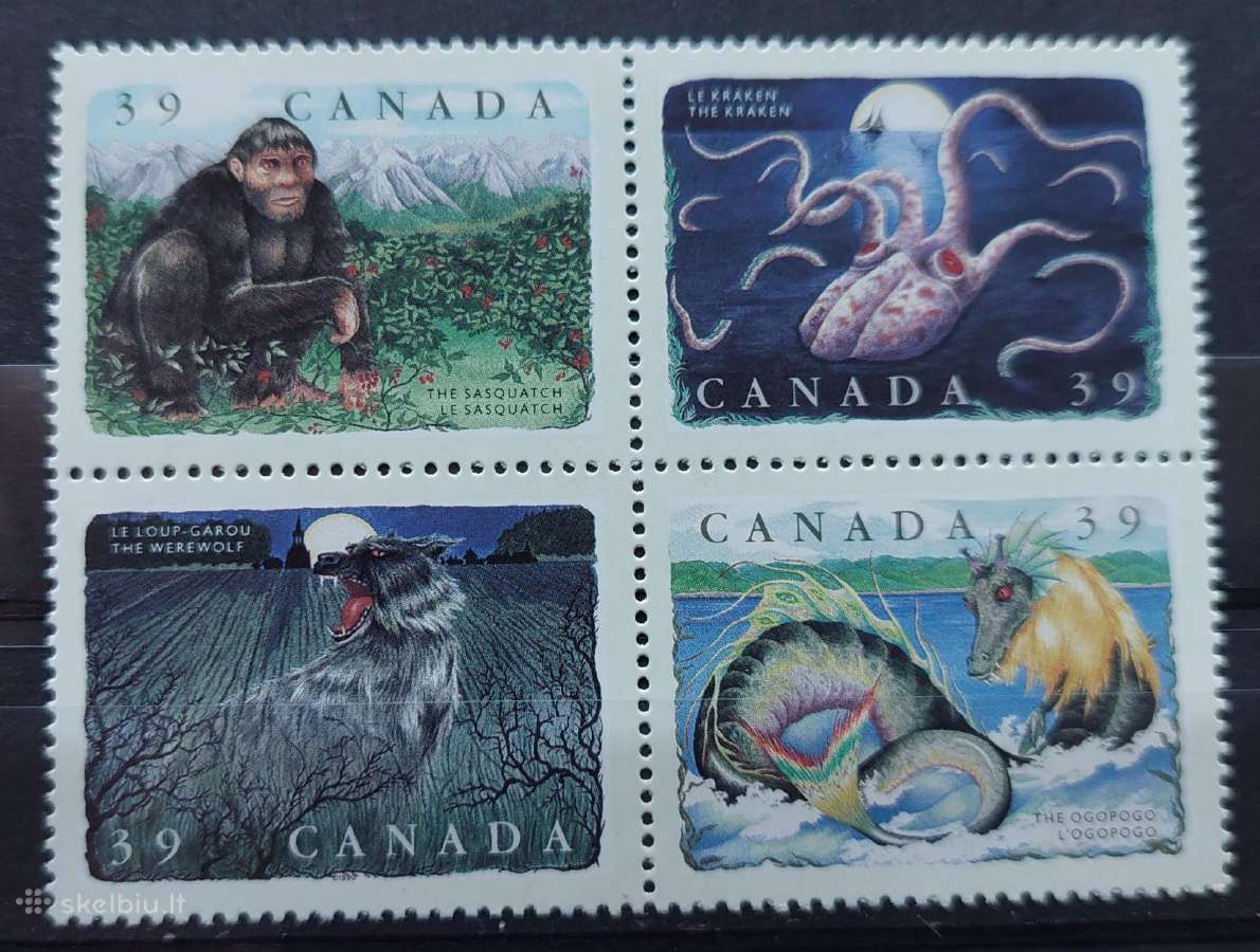 Kanada 1990 fauna, švarūs, Michel 1197-1200