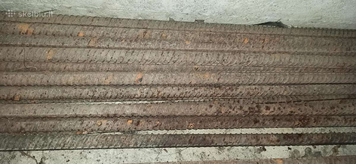 Armatūra d22 mm diametro 8 m ilgio strypais
