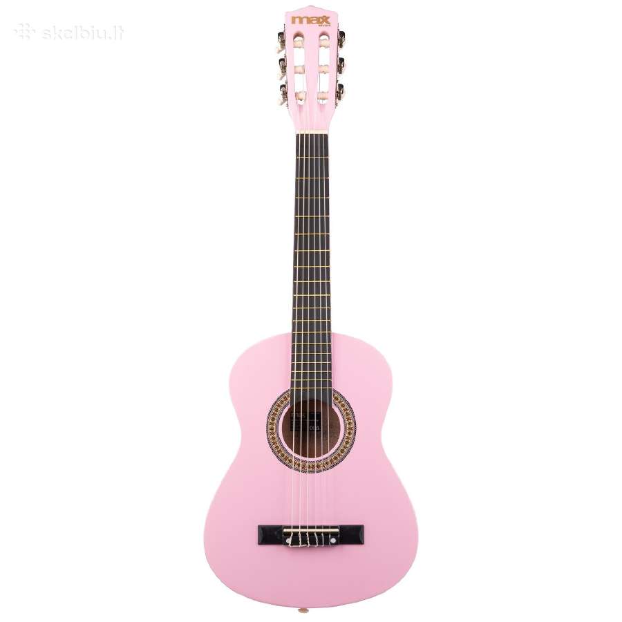Max Soloart Junior 1/4 klasikinė gitara rožinė - nuotraukos Nr. 3