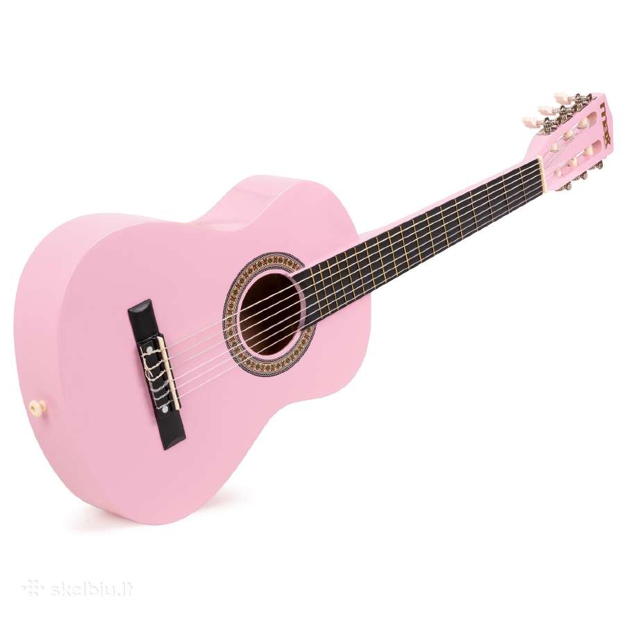 Max Soloart Junior 1/4 klasikinė gitara rožinė - nuotraukos Nr. 5