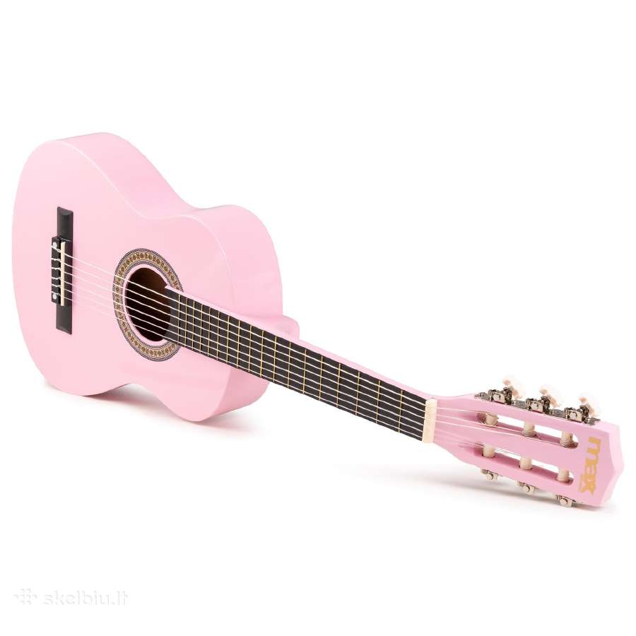 Max Soloart Junior 1/4 klasikinė gitara rožinė - nuotraukos Nr. 6