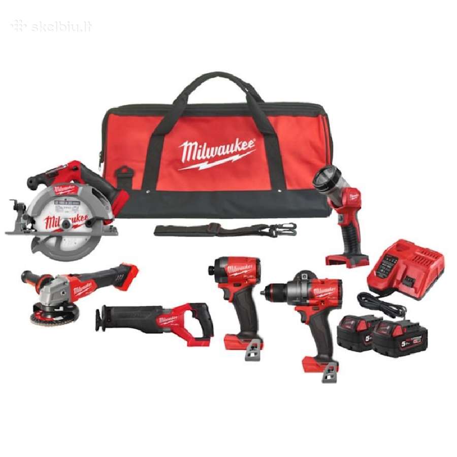 Akum įrankių rinkinys Milwaukee M18 Fpp6k2-502b