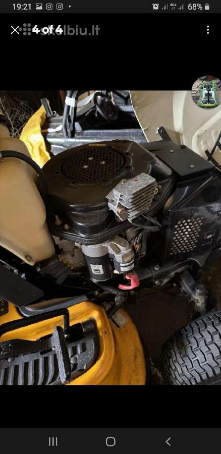 Dizelinis Sodo Traktorius Žoliapjovė Cub Cadet 100 - nuotraukos Nr. 4