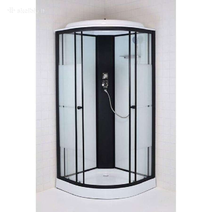 Dušo kabinos pusapvalės ketursienės nuo 280 Eur.