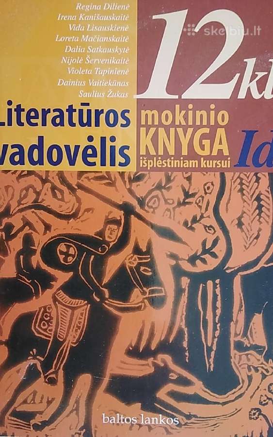 Literatūros vadovėlis 12 klasei. Mokinio knyga