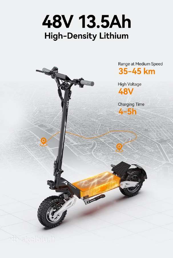 Elektrinis paspirtukas Ootd T10 greitis iki 56km/h - nuotraukos Nr. 15
