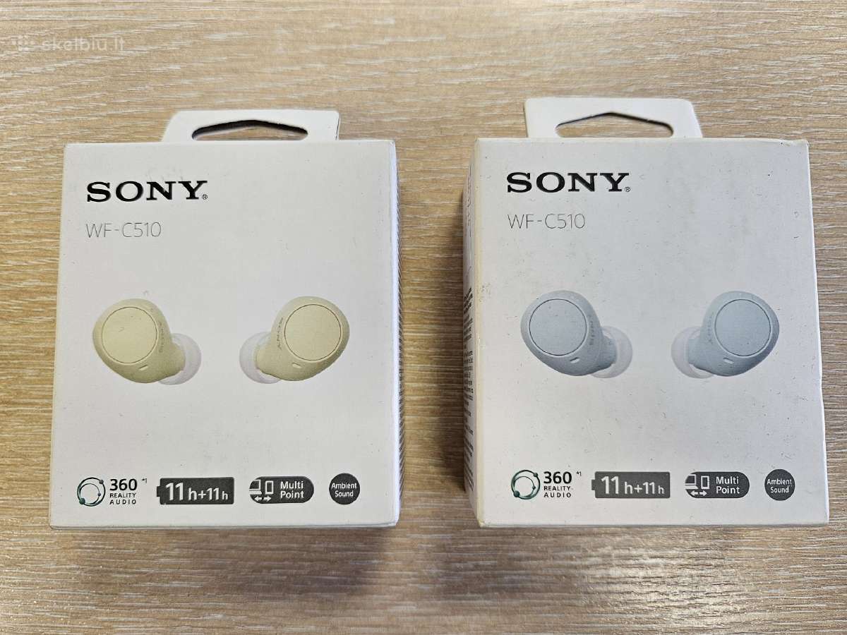 Naujos belaidės ausinės Sony Wf-c510 - 35 Eur.