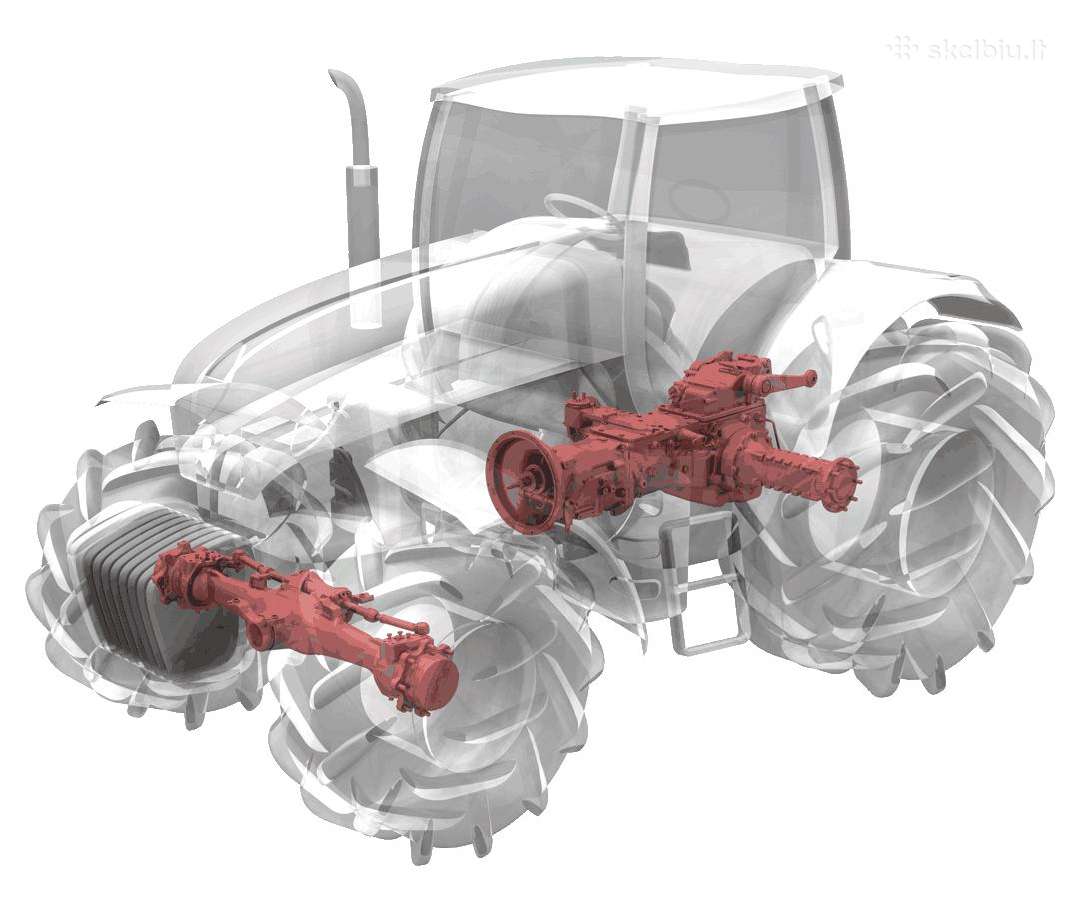 Carraro tiltų ir transmisijos dalys