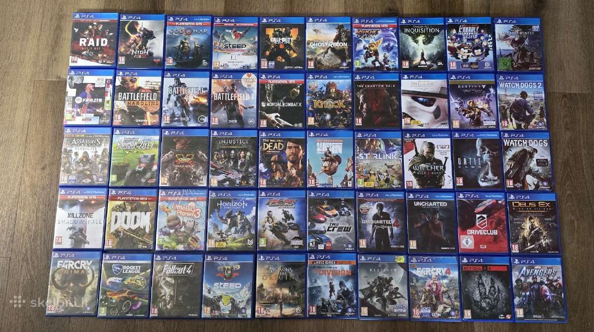 Playstation 4 žaidimai viskas po 10 eu