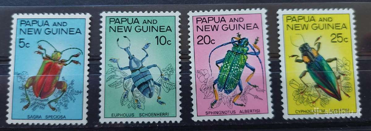 Papua Naujoji Gvinėja 1967 vabzdžiai, švarus, Mich