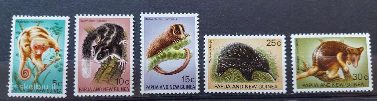 Papua Naujoji Gvinėja 1971 gyvūnai, švarus, Michel