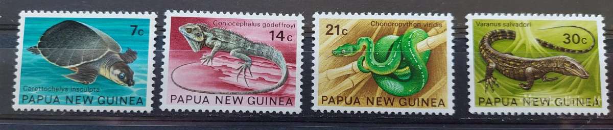 Papua Naujoji Gvinėja 1972 reptilijai, švarus, Mic