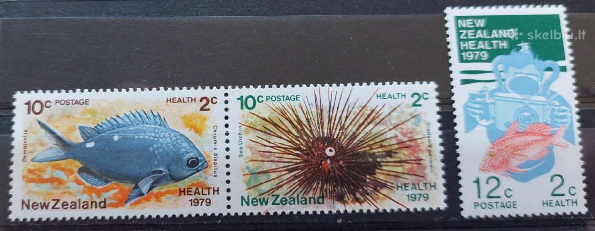 Naujoji Zelandija 1979 žuvis,švarus Michel 776-778