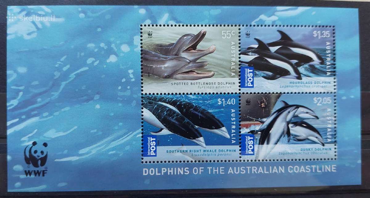 Australija 2009 delfinai,švarus Michel block 85