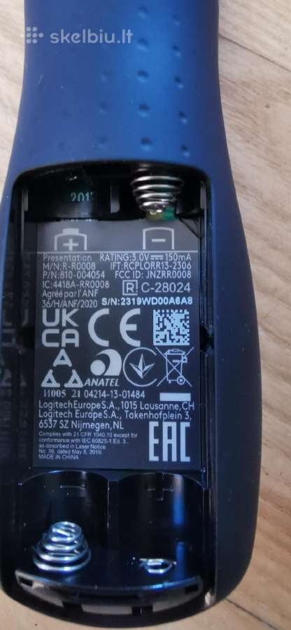 Logitech skaidriu presenteris R-r0008 - nuotraukos Nr. 5