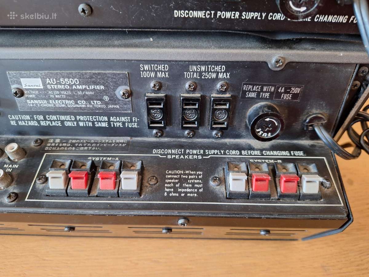 Sansui Tu-5500 Au-5500 - nuotraukos Nr. 5