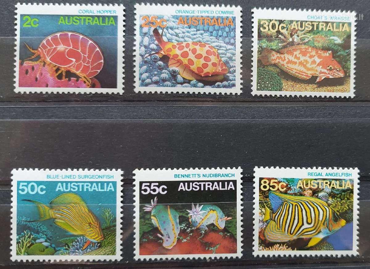 Australija 2010 žuvis,švarus Michel 3393-3396
