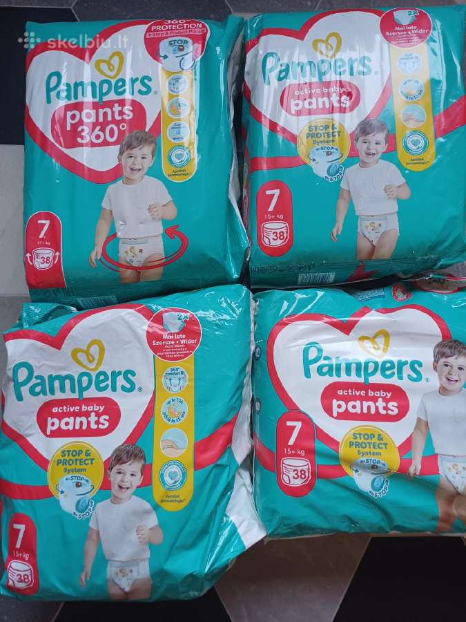 Pampers sauskelnės 7dydis 15+