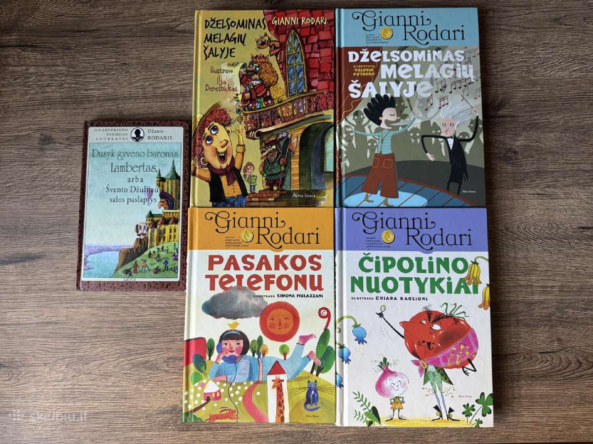 5 Gianni Rodari knygos