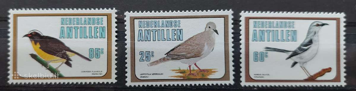 Nyderlandų Antilai 1980 paukščiai ,švarus Michel 4