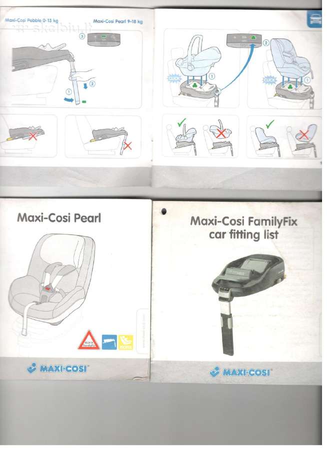 Maxi Cosi kėdė Pearl tinka prie Familyfix bazės - nuotraukos Nr. 3