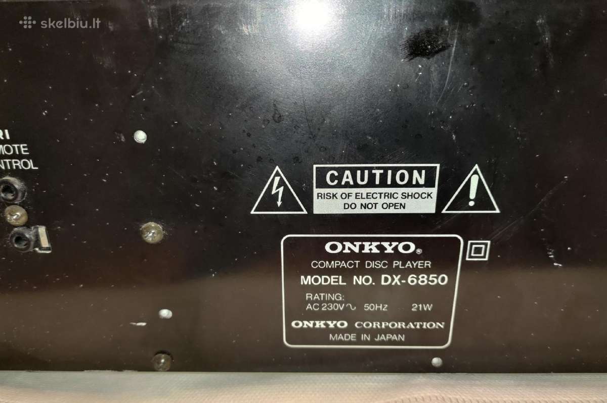 Onkyo integra Dx-6850 CD grotuvas - nuotraukos Nr. 7
