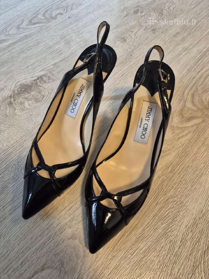 Jimmy Choo juodi lakuotos odos aukštakulniai 38,5