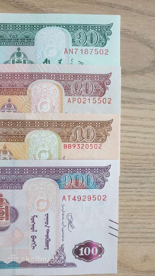 Mongolija ->Pasaulio banknotai - World banknotes<- - nuotraukos Nr. 3