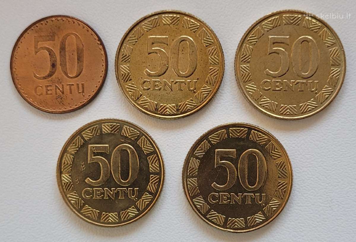 Lietuva. Pilnas apyvartinių litų monetų rinkinys - nuotraukos Nr. 6