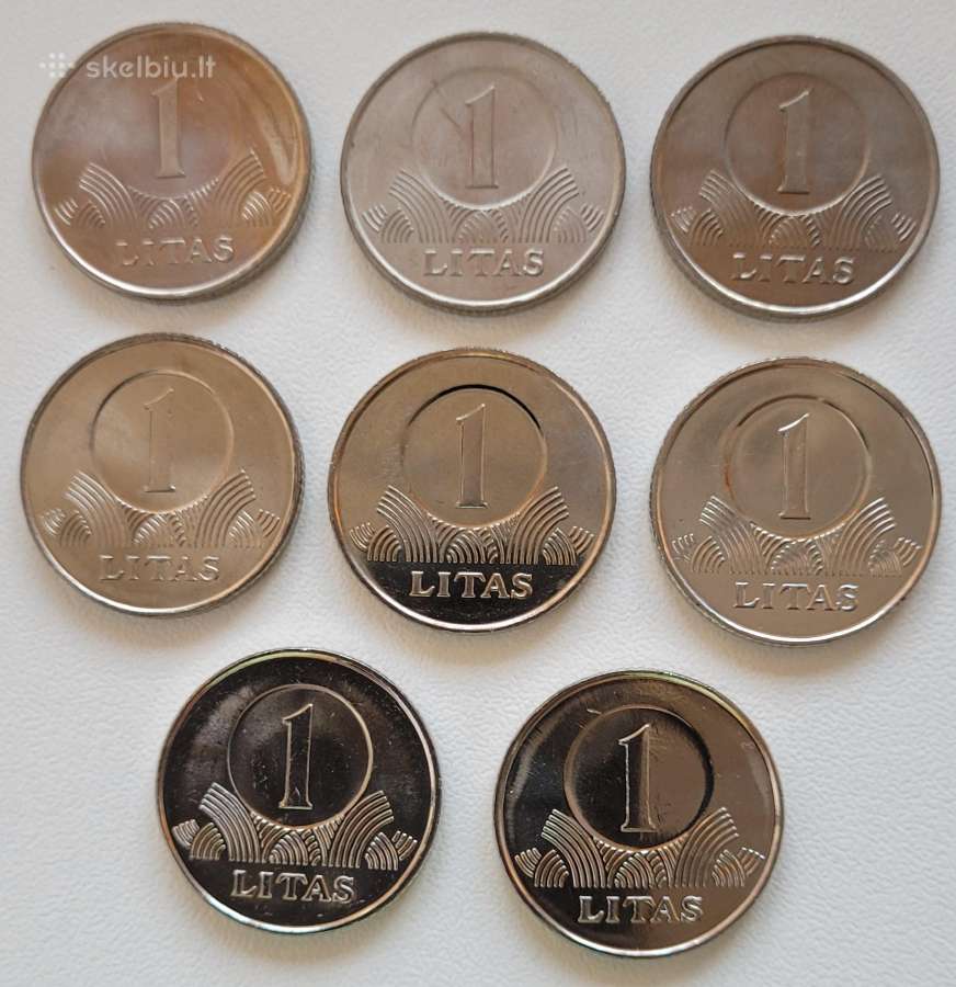 Lietuva. Pilnas apyvartinių litų monetų rinkinys - nuotraukos Nr. 8