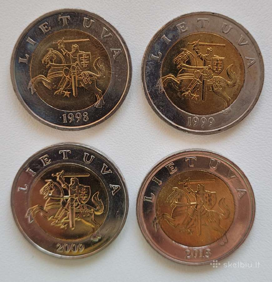 Lietuva. Pilnas apyvartinių litų monetų rinkinys - nuotraukos Nr. 11