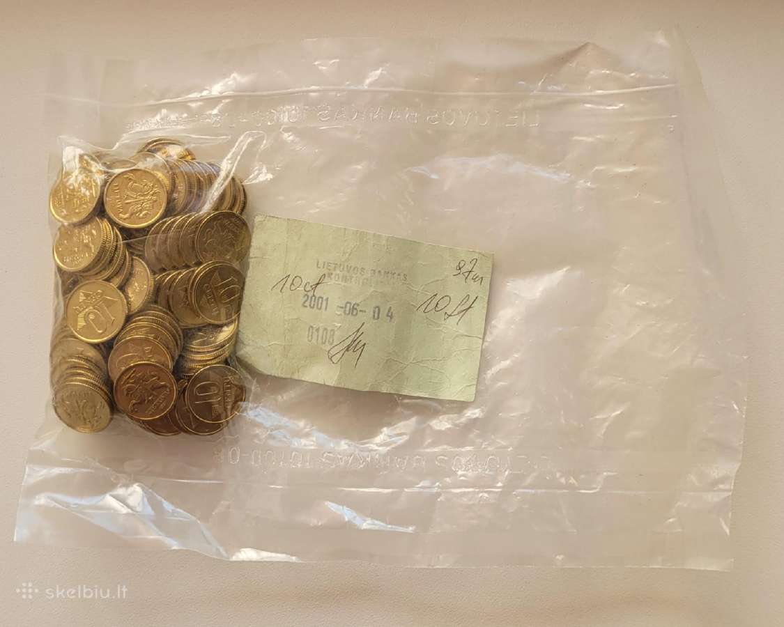 Apyvartinių litų monetų bankiniai maišeliai - nuotraukos Nr. 2