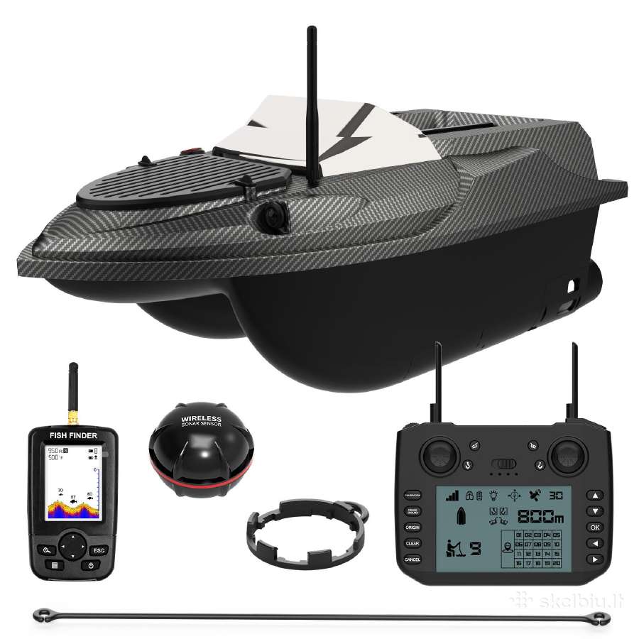 Flytec V080 pašarų laivelis su Echolotu ir GPS - nuotraukos Nr. 20
