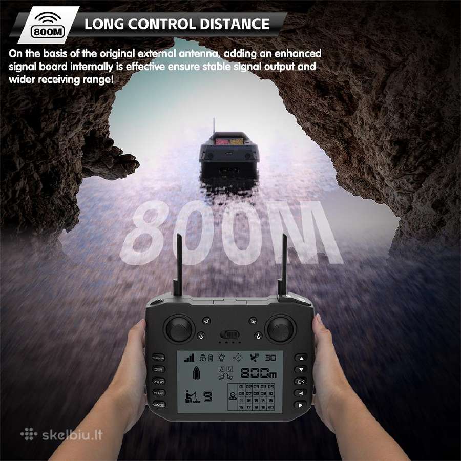 Flytec V080 pašarų laivelis su 180 GPS taškų - nuotraukos Nr. 10