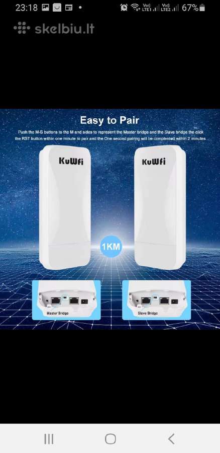 Kuwfi WiFi kartotuvas,WiFi belaidis tiltas - nuotraukos Nr. 3