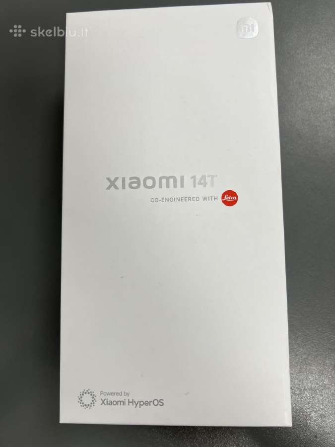 Xiaomi 14t 5G 12/256gb Naujas! Titan Black