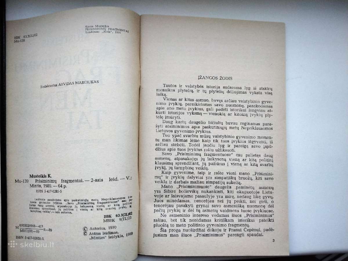 K. Musteikis. Prisiminimų fragmentai - nuotraukos Nr. 2