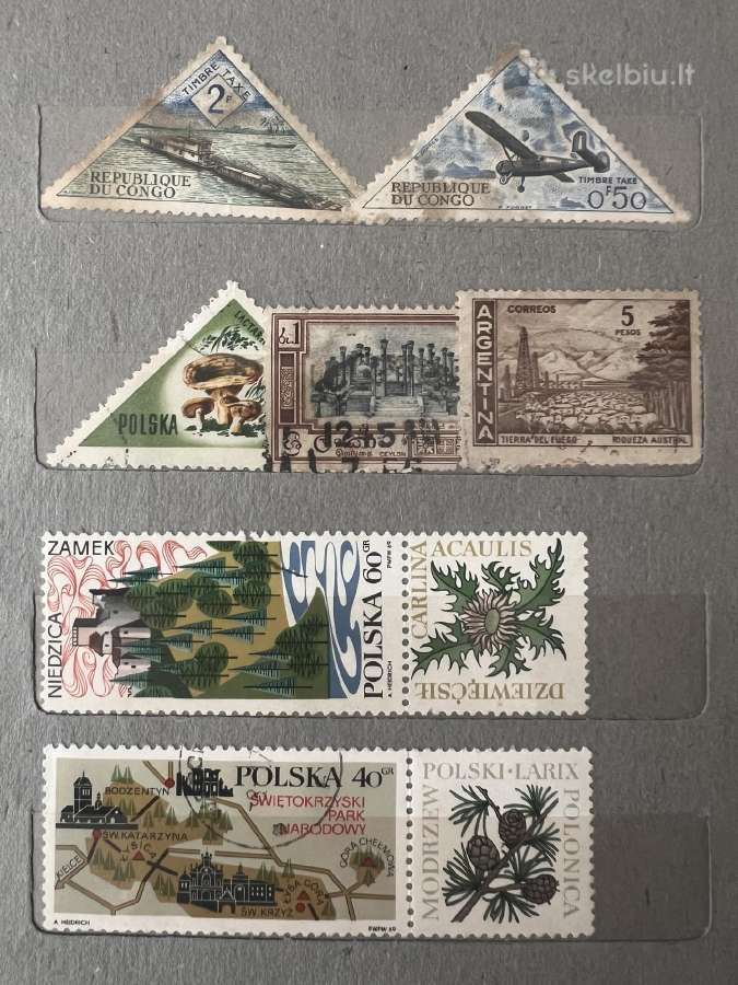 Retų pašto ženklų kolekcija iš viso pasaulio